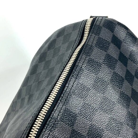 LOUIS VUITTON N41413 Damier Graphite KeepallBandouliere55 2WAY Travel Duffle Bag - Picture 9 of 14
